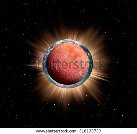 The Dark side of the moon and Lunar eclipse \