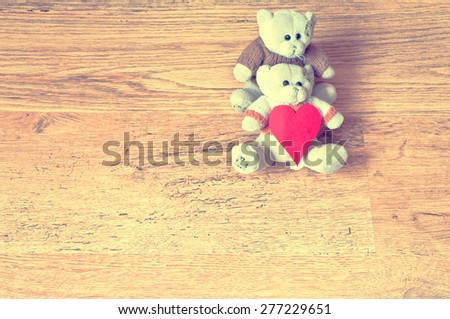 Love teddy toy couple pair valentine heart