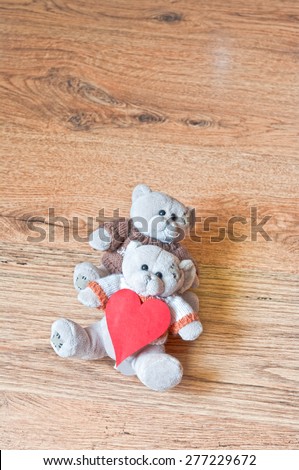 Love teddy toy couple pair valentine heart
