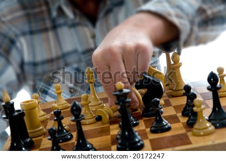 Variants chess composition with hand