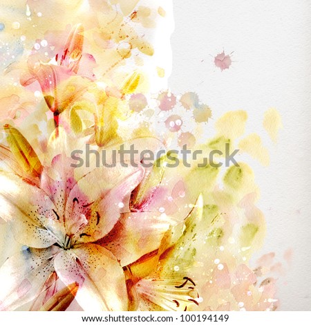 Pastel Lilies