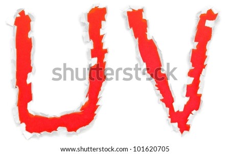 Red letters 