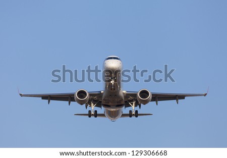 The first plane of a plane that is going to land