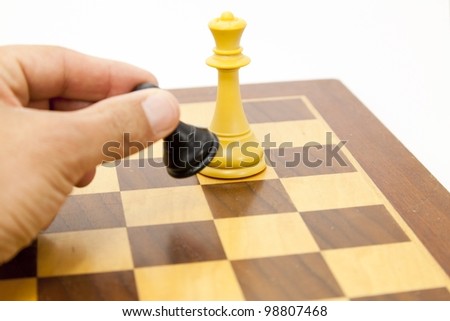 The pawn kills the lady in the game of chess