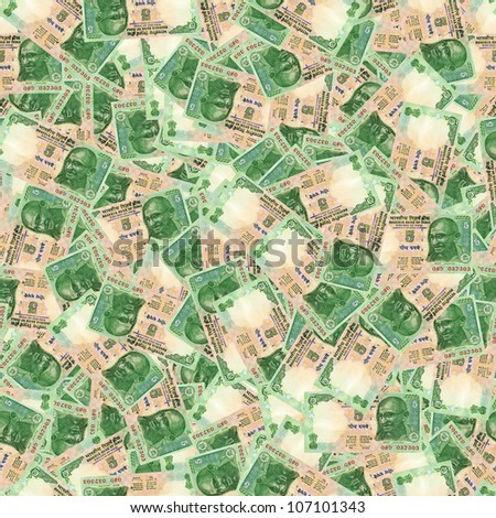 5 indian rupees high resolution seamless texture/Indian money seamless texture