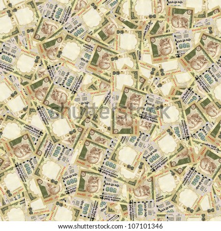 500 Indian rupees high resolution seamless texture/Indian money seamless texture