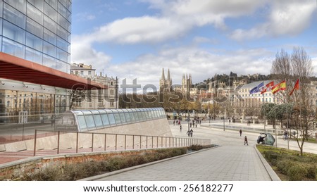 BURGOS, February 20: The Museum of Human Evolution in Burgos, Spain, on 20 February 2015. museum on the subject of human evolution, contains some of the most important human fossils Finds in the world