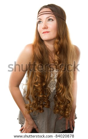 Curly Hippie Hair