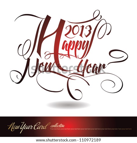 Free Stock Vector Images on Stock Vector   Happy New Year 2013