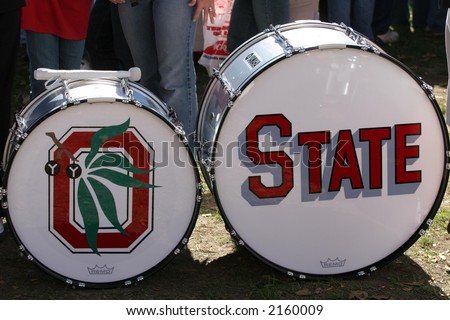 Bass Drums for Ohio State Marching Band