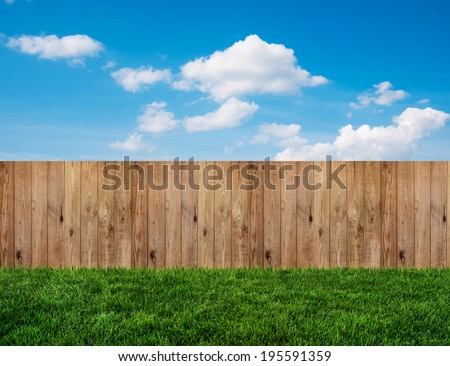 planks in backyard in summer