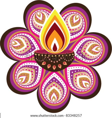 Logo Design Vector on Indian Oil Lamp Stock Vector 83348257   Shutterstock