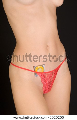 women condom image. stock photo : Women in panties