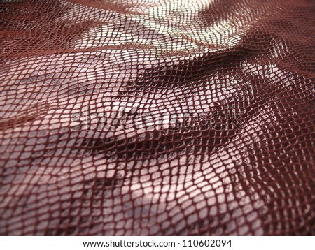 Elegant leather pattern close up. Good for fashion, furniture, textile, apparel, abstract or interior design.