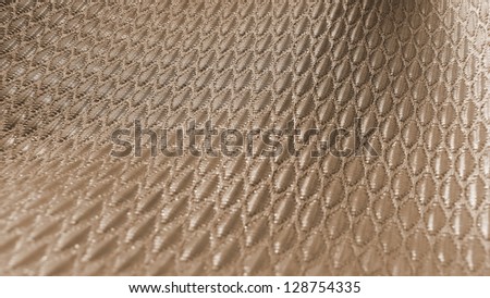 Elegant, silky, satin oriental pattern textile texture in sepia