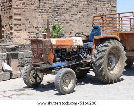 Old, vintage tractor