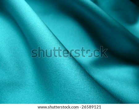 Elegant blue, silky, cotton satin fabric. For Christmas, bedroom, bed sheet, bed linen, table cloth, fashion, abstract, textile interior design background. More of this motif & textiles in my port.