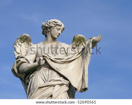Angel with sudarium. Michaelangelo bridge. Rome. Italy. More of this motif & more angels/rome in my port.