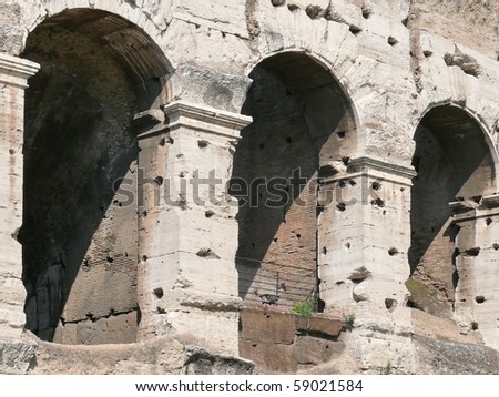 close up of colosseum. Rome. Italy. More of this motif & more Rome in my port.