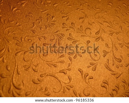 Elegant, luxury, golden, decorative, floral background. Good for Christmas, oriental, interior or any other abstract design.