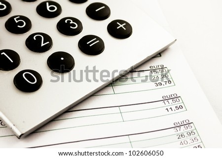 Calculator and account balance