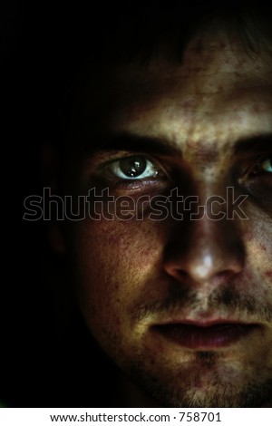 abstract view of man
