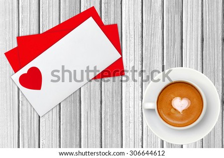Envelope Mail, Over White Wooden Background. Valentine Day, Love Wedding Concept