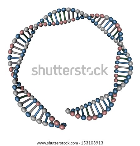 DNA helix. Helix structure of DNA