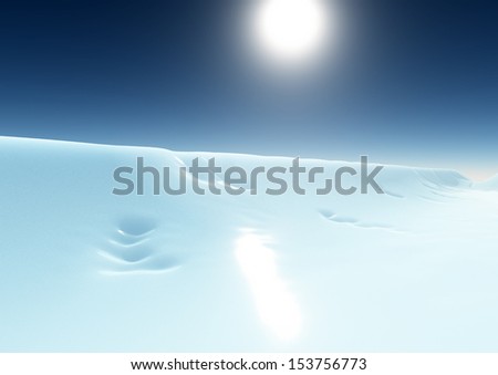 Sun snow ice
