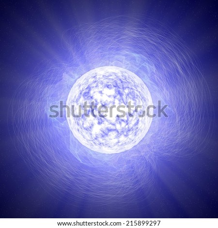 Magnetar, a neutron star, star, universe, magnetic field