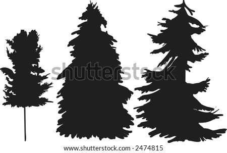 pine tree clipart. PINE TREE CLIP ART BLACK AND WHITE