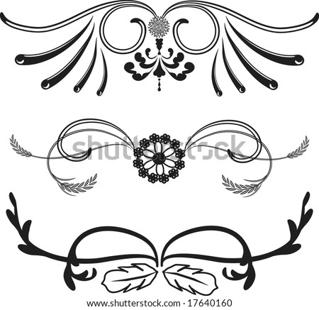 Logo Design on Western Themed Borders  One Color  Stock Vector 17640160