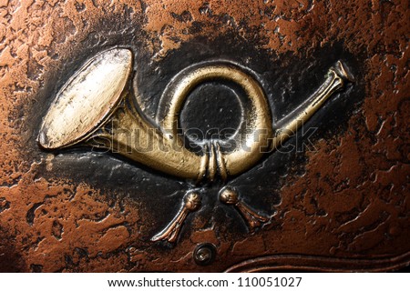 engraving for metal hunting horn