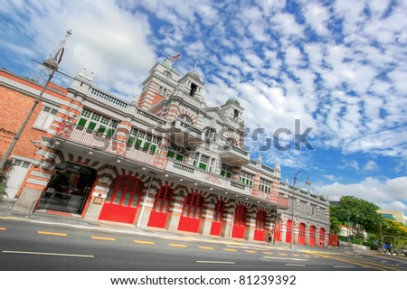  Hill Singapore Pictures on Central Fire Station   Hill Street   Singapore Stock Photo 81239392