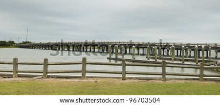 A low country bridge near Charleston South Carolina.