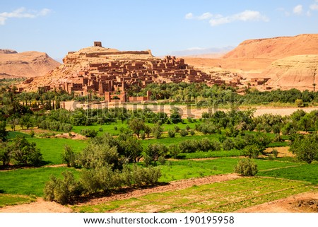 Ait benhaddou fortified city in morocco