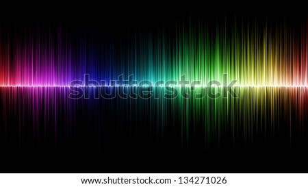 Abstract rainbow wave colours background