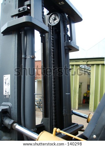 Stacker lifting vehicle forks  fork lift truck