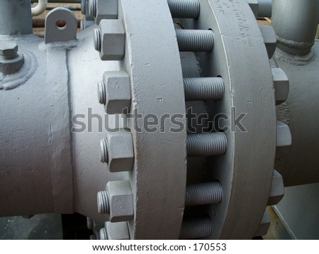 Nuts bolts threads screw metal pressure vessel heat exchanger steel
