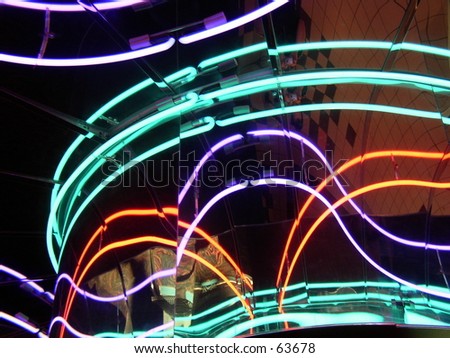 neon lights swirling