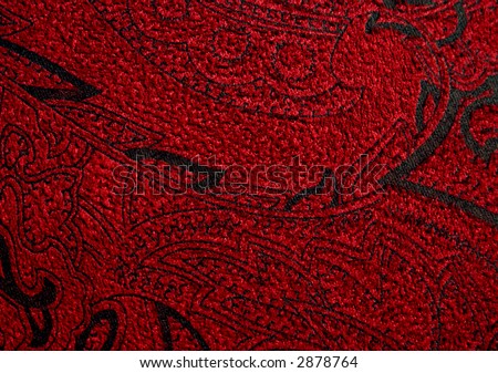 Red Paisley background