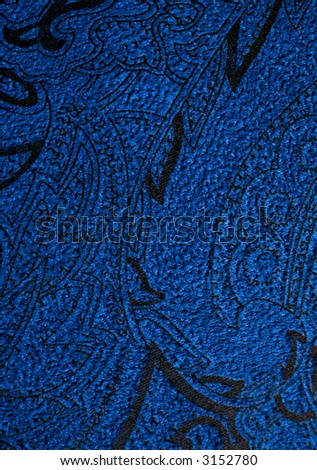 paisley wallpaper. stock photo : Blue Paisley