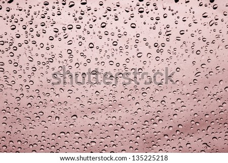 raindrops on window, humidity