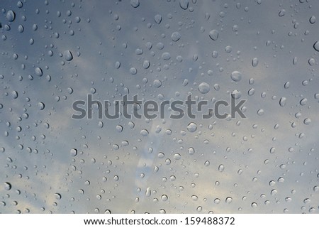 wet window, rainy