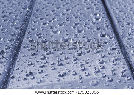 water drops on a table