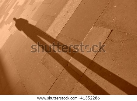 shadow of a person