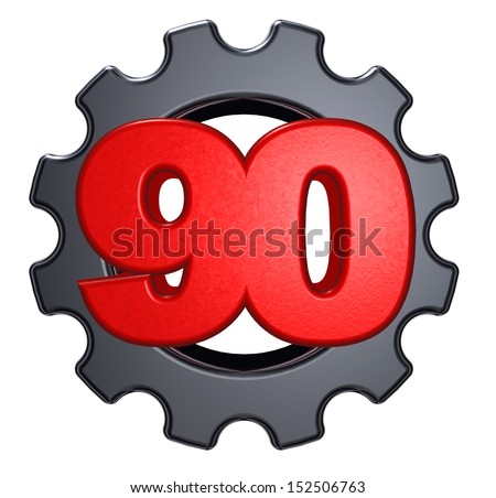 stock-photo-number-ninety-and-gear-wheel-on-white-background-d-illustration-152506763.jpg