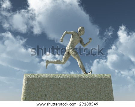 Running Man Sculpture