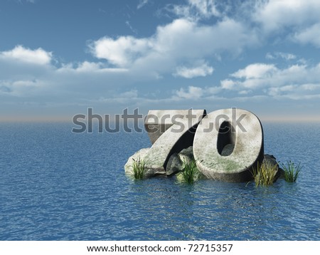 [20-12-2011][FORUM GAME] TRUY TÌM CON SỐ - Page 3 Stock-photo-the-number-seventy-at-the-ocean-d-illustration-72715357
