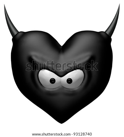 black demonias with hearts